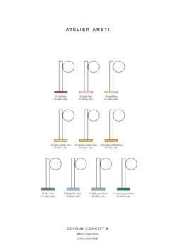 Lampe De Table - Tube With Globes And Cones - Concept Colour B -Intérieure Décoration Magasin lampe de table tube with globes and cones 1 4