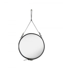 Gubi Miroir Adnet - Cuir - 58cm