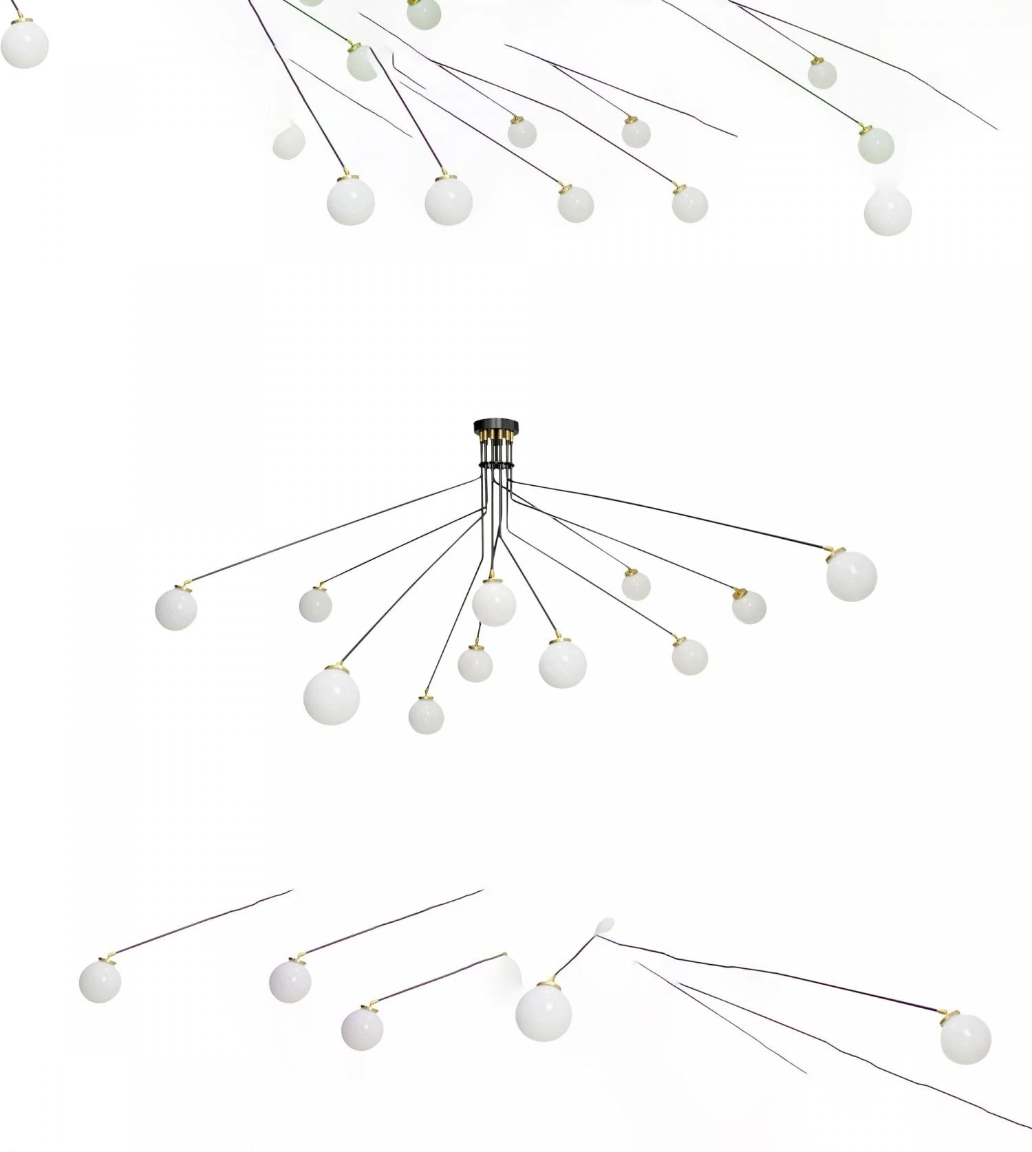 Plafonnier Array Large - Globe Opalescent 4 Plafonnier Array Large - Globe Opalescent – Image 4