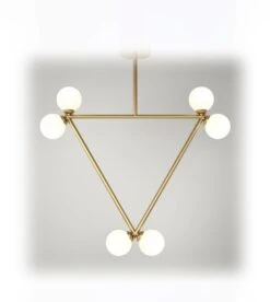 Suspension Triangle Pendant - 6 Globes